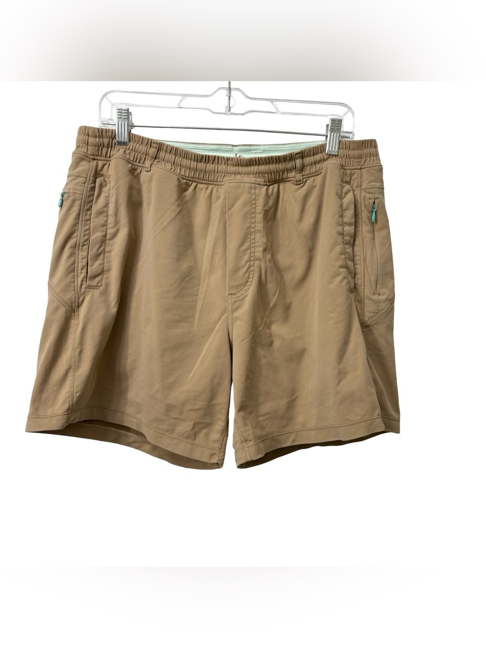Birddogs Brown Khaki Performance Shorts Size XLarge 6”
